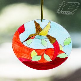 Faux Stained Glass Ornament