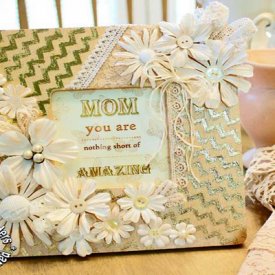 How to Make a Chic Shabby Foiled Frame for Mother’s Day