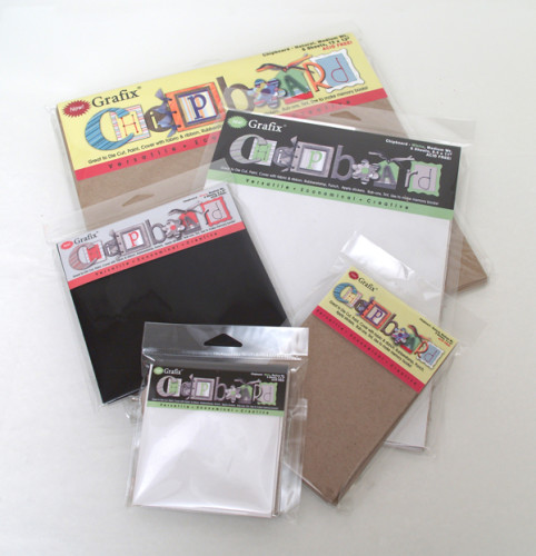 GRAFIX MEDIUM WEIGHT WHITE 12X12 CHIPBOARD SHEETS - Scrapbook Centrale