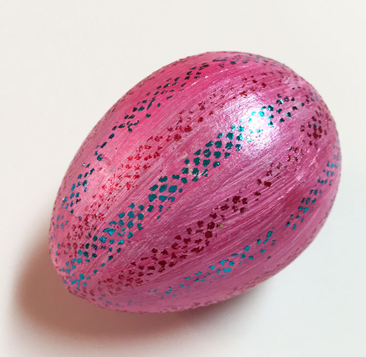 One Pink Easter Foiled Egg