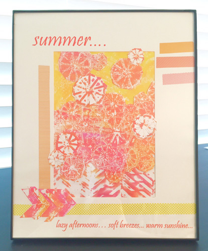 Summer Monoprint Collage