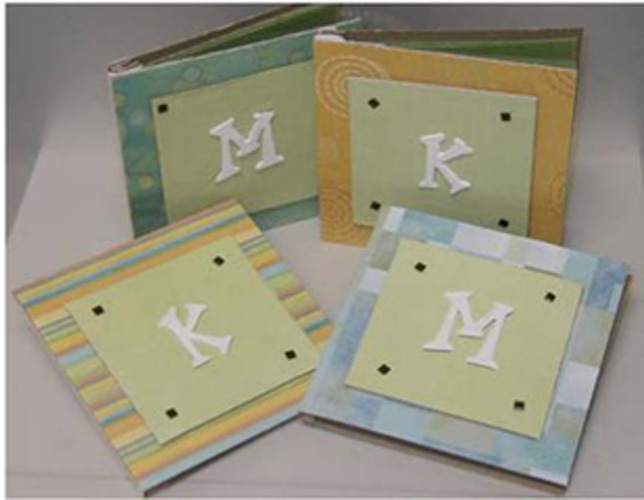 Monogrammed Chipboard Notebooks