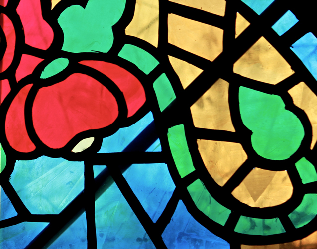 Faux Stained Glass Paintings on Transparency Sheets – Art is Basic