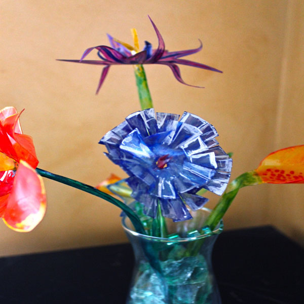 Faux Glass Flower 2