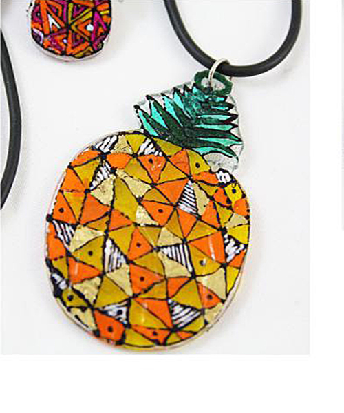 Shrink Plastic Jewelry Using Coloring Pages