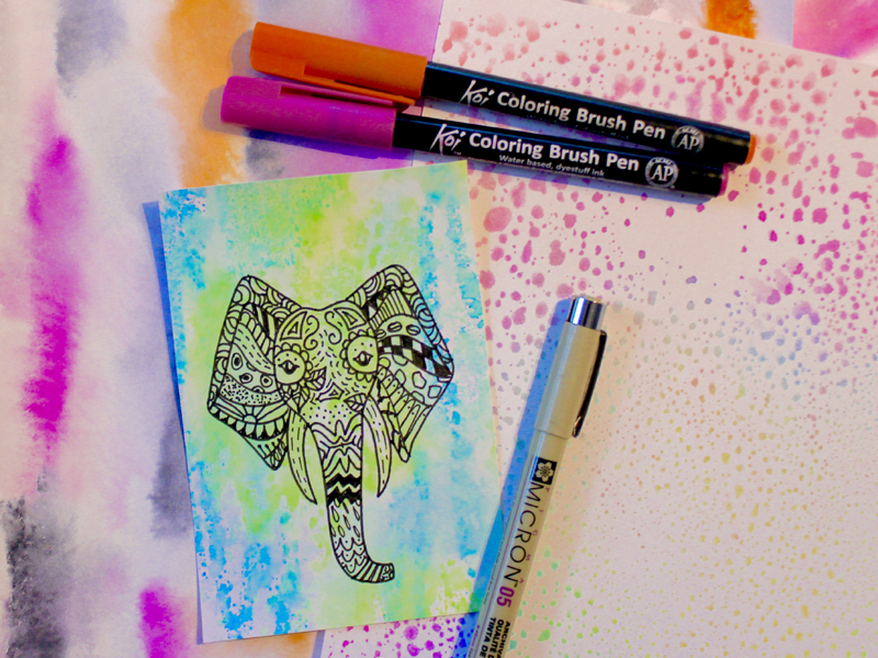 How to Dye Paper With Markers 