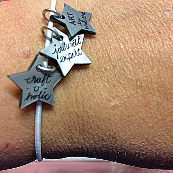 Gold And Silver Grafix Shrink Film Bracelets