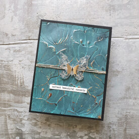 Grungy Metallic Foil Card