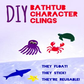 Bathtub Character Cling Toys