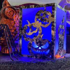 Halloween Lantern Using Metallic Foil Board
