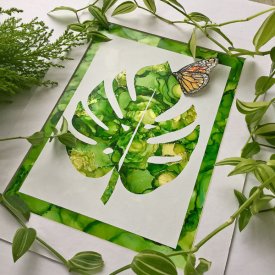 Grafix Matte Dura-Lar Leaf Silhouette