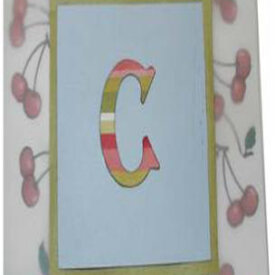 Monogrammed Cherry Card