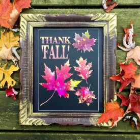 Thank ‘Fall’ with Grafix Opaque Black Craft Plastic Film