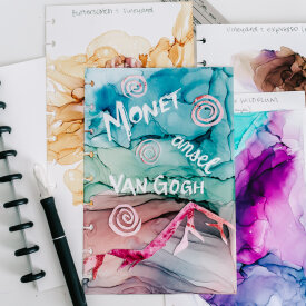 Journal Cover with Liquid Frisket