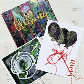 Easy Card Making with Opaque Black Craft Plastic