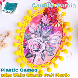 Cameo with White Craft Plastic and Dura- Lar
