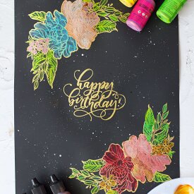 Embossing on Grafix Opaque Black Craft Plastic Film