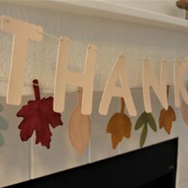 Thankful Chipboard Garland