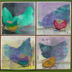 Monoprint Note Cards