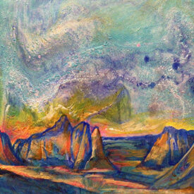 Mountain Scene at Sunset