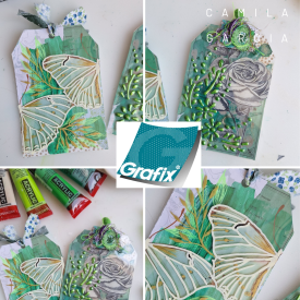 Tags with Grafix Dura-Lar and Craft Plastic