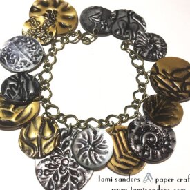 Metallic Grafix Shrink Film Charm Bracelet