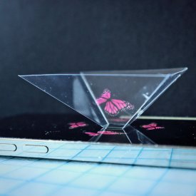 DIY Hologram with Craft Plastic