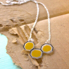 Sanded Shrink Film Geometric Jewelry