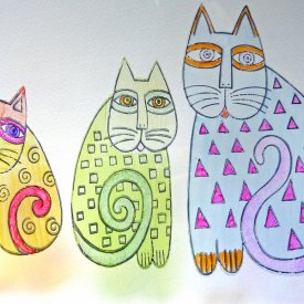 Cat Cling Stickers