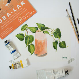 Oil Paint on Matte Dura-Lar