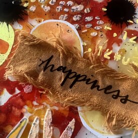 Happiness Mixed Media Journal Page