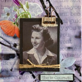 Layered Mixed Media Journal Page with Computer Grafix and Double Tac