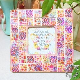 How to Create a Shrink Plastic Mosaic Tile Frame