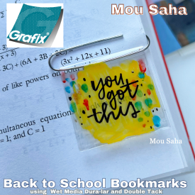 Grafix Bookmarks with Double Tack andWet Media Duralar
