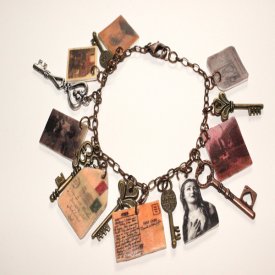 Vintage-Inspired Shrink Art Charm Bracelet