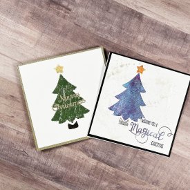 Monoprint Plate Christmas Cards