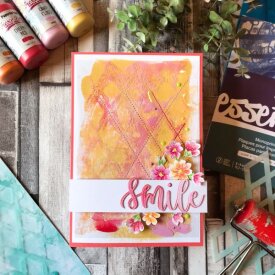 Simple Monoprinting Card with Grafix Clear Dura-Lar Film