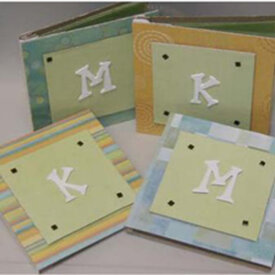 Monogrammed Chipboard Notebooks