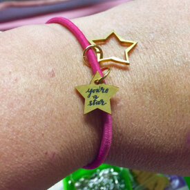 Gold and Silver Grafix Shrink Film Bracelets