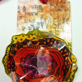 Transparent Floral Gift Tag