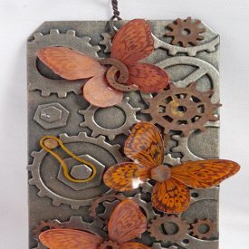 Cogs and Butterflies Tag