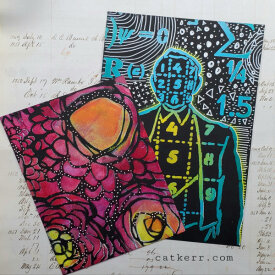 Stenciling on Opaque Black Craft Plastic Film