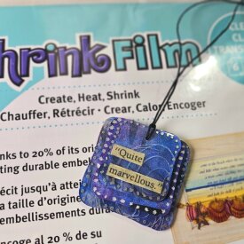 Grafix Layered Shrink Film Pendant