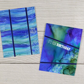 Cards with Craft Plastic and Metalic Foil board