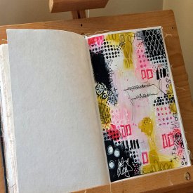 Abstract Art Journaling with Dura-Lar Film