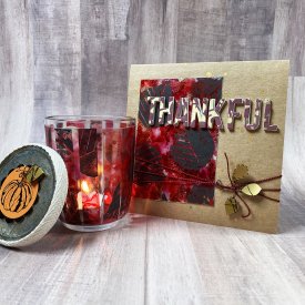 Thankful Votive and Card