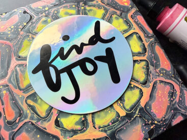 Grafix Mixed Media Journal with Rainbow Computer Grafix