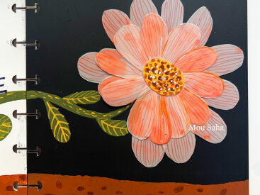 April 2025 Flower Journal Spread