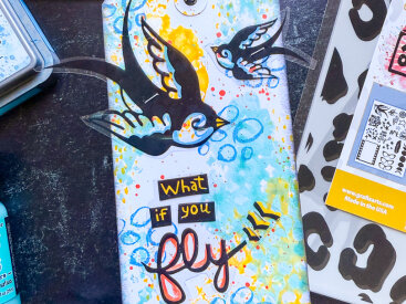 Grafix Mixed Media Tag with Sassy Dura-Lar Prints