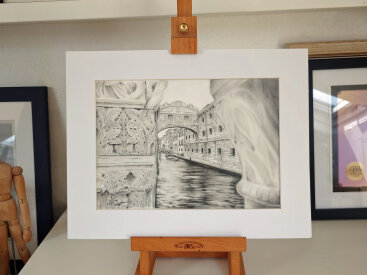 June 2025 Venice Bridge on Drafting Film